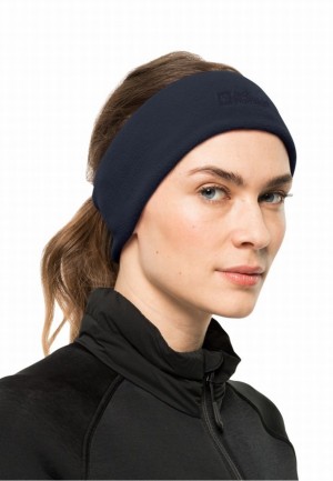 Bandeau Jack Wolfskin Real Stuff Femme Bleu Marine | 24797293