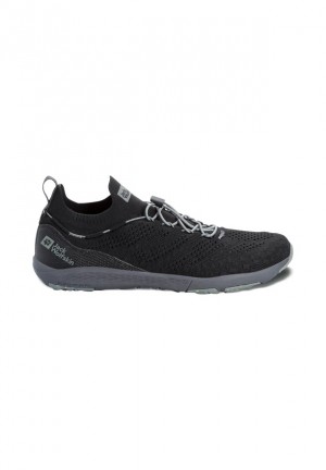 Basket Jack Wolfskin Spirit Knit Low Homme Noir | 28805563
