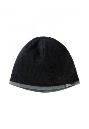 Bonnet Jack Wolfskin Brand Femme Noir | 20430792