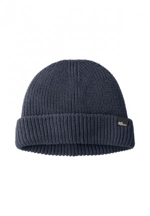 Bonnet Jack Wolfskin Fischer Femme Bleu Marine | 64473889