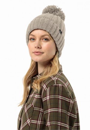Bonnet Jack Wolfskin Highloft Knit W Homme Grise | 18127568