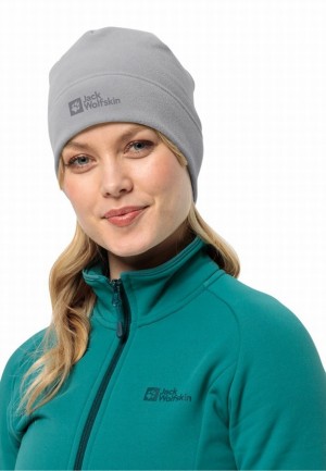 Bonnet Jack Wolfskin Real Stuff Femme Grise | 60233950