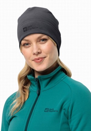Bonnet Jack Wolfskin Real Stuff Femme Grise | 83633614