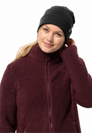 Bonnet Jack Wolfskin Rib Homme Noir | 15169957