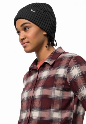 Bonnet Jack Wolfskin Schwansee Homme Noir | 93715015
