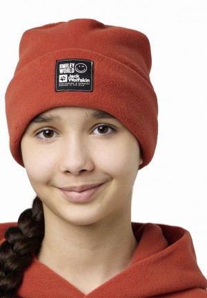 Bonnet Jack Wolfskin Smileyworld Teen Homme Rouge | 69516493