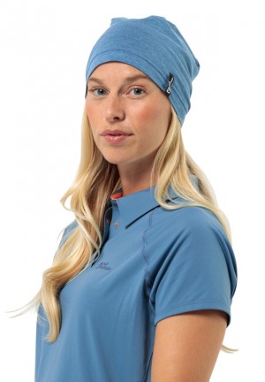 Bonnet Jack Wolfskin Travel Homme Bleu | 26185290