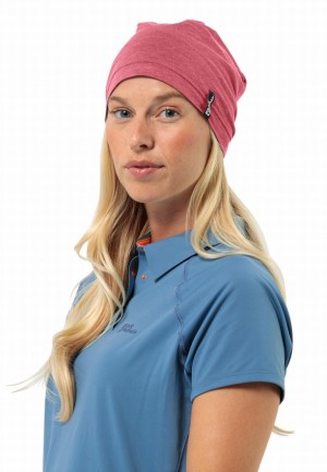 Bonnet Jack Wolfskin Travel Homme Rose | 57518339