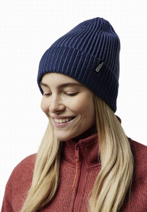 Bonnet Jack Wolfskin Vybrant Femme Bleu Marine | 90247195