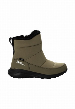 Botte Hiver Jack Wolfskin Dromoventure Texapore Femme Vert Olive | 75072404