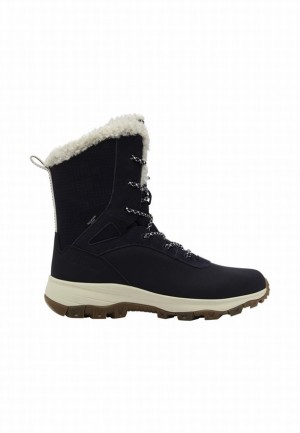 Botte Hiver Jack Wolfskin Everquest Texapore Snow High Femme Bleu Marine | 11742454