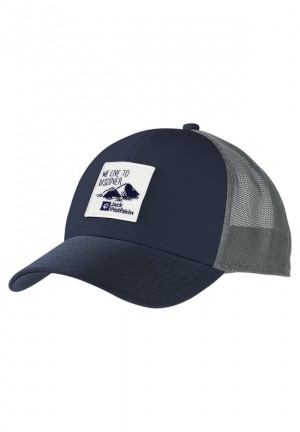Casquette De Baseball Jack Wolfskin Brand Femme Bleu Marine | 53924130