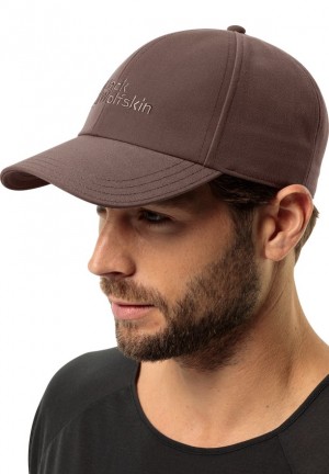Casquette De Baseball Jack Wolfskin Brand Homme Chocolat | 42341184