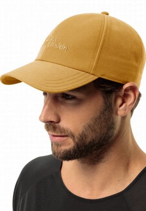 Casquette De Baseball Jack Wolfskin Brand Homme Jaune | 67794944