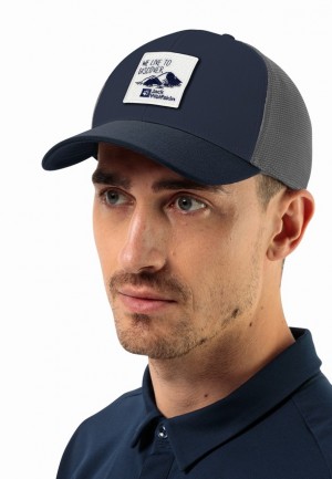 Casquette De Baseball Jack Wolfskin Brand Homme Bleu Marine | 78491368