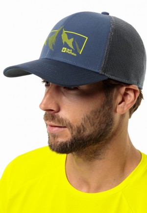 Casquette De Baseball Jack Wolfskin Brand Homme Bleu Marine | 70334537
