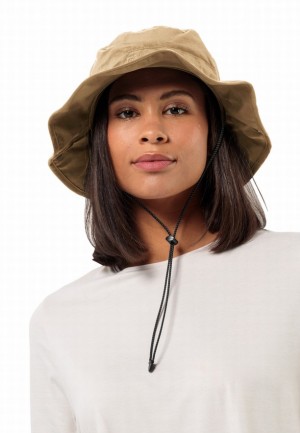Chapeau Bucket Jack Wolfskin Mesh Homme Marron | 70444130