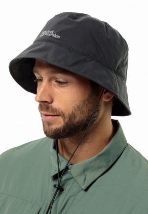Chapeau Bucket Jack Wolfskin Rain Homme Noir | 68805164