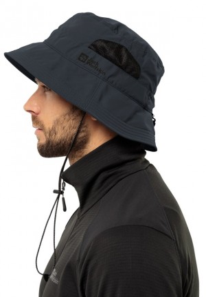 Chapeau Bucket Jack Wolfskin Vent Homme Noir | 25776745