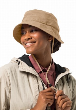 Chapeaux Jack Wolfskin Sun Femme Kaki | 71127088