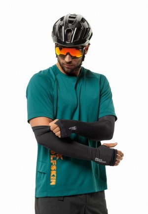 Chauffe Bras Jack Wolfskin Gravex Arm Sleeves Homme Noir | 51081300