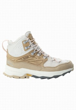 Chaussure de Randonnée Jack Wolfskin Cyrox Texapore Mid Femme Blanche | 46174154