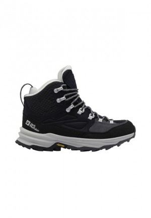 Chaussure de Randonnée Jack Wolfskin Cyrox Texapore Mid Femme Noir | 96863111