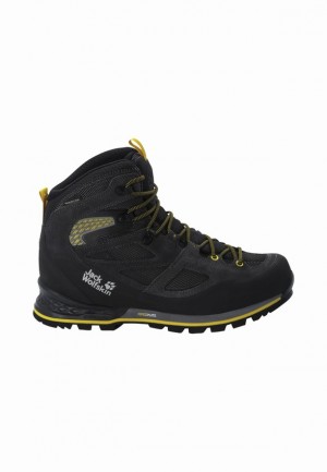 Chaussure de Randonnée Jack Wolfskin Force Crest Texapore Mid Homme Noir | 29060569