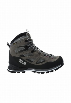 Chaussure de Randonnée Jack Wolfskin Force Crest Texapore Mid Femme Grise | 38255007