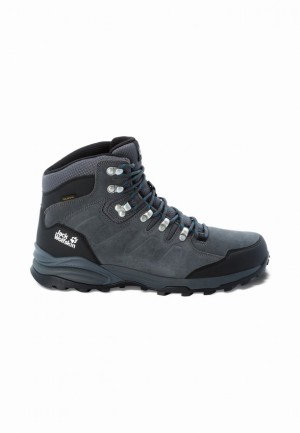 Chaussure de Randonnée Jack Wolfskin Refugio Texapore Mid Homme Grise | 23340477