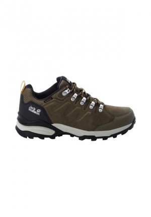 Chaussure de Randonnée Jack Wolfskin Refugio Texapore Low Femme Marron | 85446472