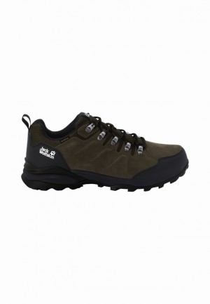 Chaussure de Randonnée Jack Wolfskin Refugio Texapore Low Homme Marron | 65853643