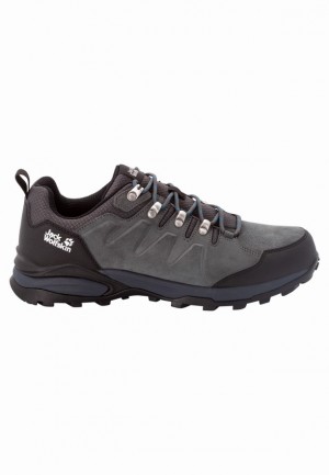 Chaussure de Randonnée Jack Wolfskin Refugio Texapore Low Homme Grise | 50611656