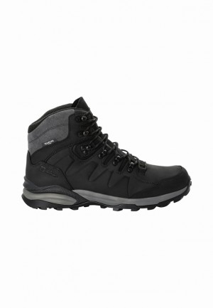 Chaussure de Randonnée Jack Wolfskin Refugio Prime Texapore Mid Homme Noir | 38891792