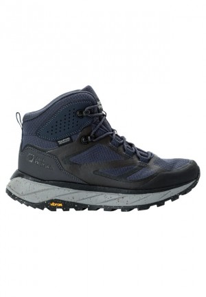 Chaussure de Randonnée Jack Wolfskin Terraventure Texapore Mid Femme Bleu Marine | 14596377