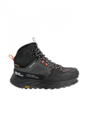 Chaussure de Randonnée Jack Wolfskin Terraquest Texapore Mid Femme Noir | 55721119