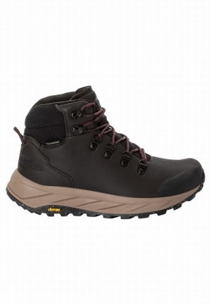 Chaussure de Randonnée Jack Wolfskin Terraquest X Texapore Mid Femme Noir | 96072378
