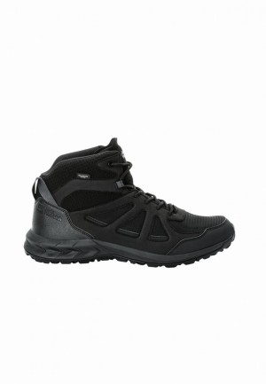 Chaussure de Randonnée Jack Wolfskin Woodland 2 Texapore Mid Homme Noir | 94077052