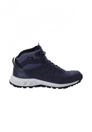 Chaussure de Randonnée Jack Wolfskin Woodland 2 Texapore Mid Femme Bleu Marine | 70919414