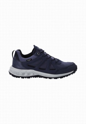 Chaussure de Randonnée Jack Wolfskin Woodland 2 Texapore Low Femme Bleu Marine | 66771215