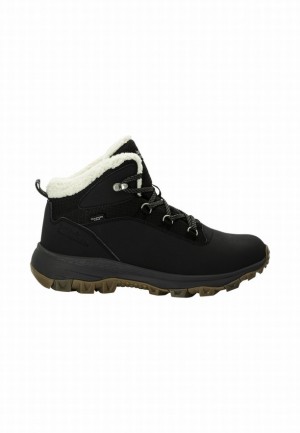 Chaussures D'hiver Jack Wolfskin Everquest Texapore Mid Femme Noir | 90145215