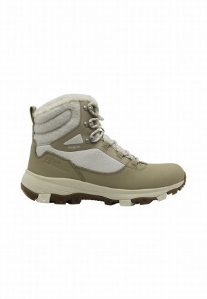 Chaussures D'hiver Jack Wolfskin Everquest Texapore High Femme Vert Olive | 36037191