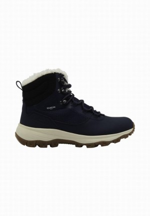 Chaussures D'hiver Jack Wolfskin Everquest Texapore High Femme Bleu Marine | 62698938