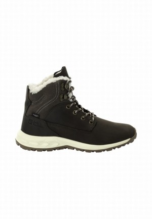 Chaussures D'hiver Jack Wolfskin Queenstown City Texapore Mid Femme Cafe | 48038462