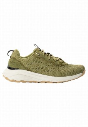 Chaussures Outdoor Jack Wolfskin Dromoventure Knit Low Femme Vert Olive | 36525734