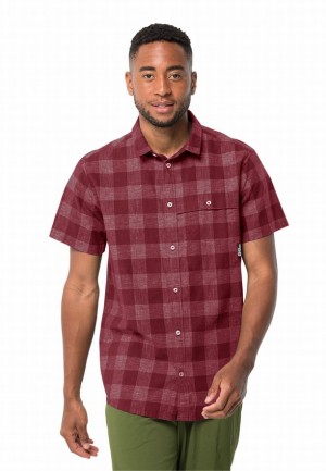 Chemises Jack Wolfskin Highlands Homme Rouge | 36226055