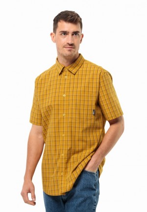 Chemises Jack Wolfskin Hot Springs Homme Jaune | 80172735