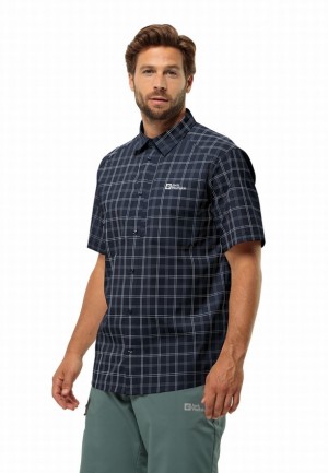 Chemises Jack Wolfskin Norbo S/s Homme Bleu Marine | 50665661
