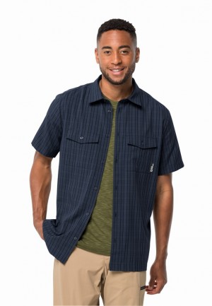 Chemises Jack Wolfskin Thompson Homme Bleu Marine | 62886645