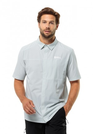 Chemises Jack Wolfskin Vandra S/s Homme Grise | 66536300